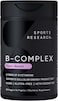 Sports Research Vitamin B-Complex, Full Spectrum of B Vitamins, Plant-Based Vegan-Friendly Formula, 60 Veggie Softgels