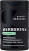 Sports Research Vegan Berberine 1000mg, Herbal Ayurvedic Metabolic Health Support, Vegan Certified, Non-GMO, Gluten Free (60 Veggie Capsules)