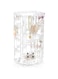 KASTWAVE 4 Tier Metal Rotating Earring Holder Organizer, 160 Holes and 168 Grooves for Necklaces and Earring Storage Display Tower Rack, Adjustable Earring Tree Organizer for Women Girl
