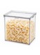 Airtight Food Storage Canister 1500ML &acirc;&euro;&ldquo; Clear BPA-Free Plastic Container with Locking Lid, Kitchen Organizer for Snacks, Pasta, Spices &amp; Ingredients &acirc;&euro;&ldquo; 15.5 x 10 x 15.5 cm