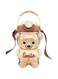 Bear Water Bottles, Kawaii Cute bears Water bottle Bear Cup with Straw, Cute Charms and Strap for School Gifts portable plastic large capacity water bottle