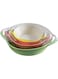 3 PC BAKEWARE SET ROUND SHAPE WITH DOUBLE HANDLES
