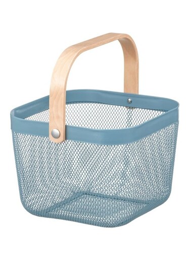 Vegetable Basket Blue/Beige 25x26x18cm