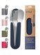 Stainless Steel Cutlery Set, Travel Utensils Set with Silicone Case Pouch, Fork Spoon Knife Camping Set, Cutlery Set for Kids School, Set of 4 (Marine Blue)
