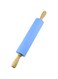 NASNAIOLL Daizihan Silicone Rolling Pin Non Stick Surface Wooden Handle 1.97X15.15 (Blue)