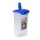LocknLock 1.5L Fridge Door Jug with Resealable Flip-Top - Airtight, BPA-Free, Microwave, Freezer, and Dishwasher Safe