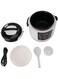 Luocute Small Rice Cooker, 2L Portable Travel Mini Rice Cooker with Keeping Warm Function, Non Stick Pot, 24H Reservation for Rice Soup Porridge, for Cars,