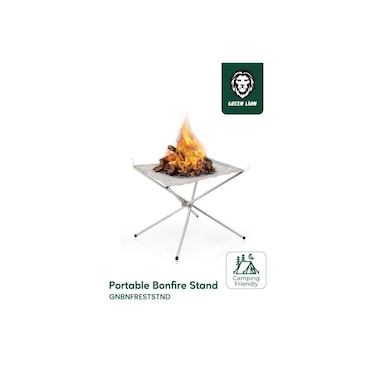 Portable Bonfire Stand &ndash; Stainless Steel 304, Heavy Duty, Tool-Free Setup