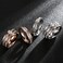 Girls Simple Titanium Steel Diamond Ring, Size: US Size 8(Single Row Silver)