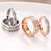 Girls Simple Titanium Steel Diamond Ring, Size: US Size 8(Single Row Silver)