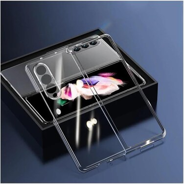 Compatible with Samsung Galaxy Z Fold 4 Clear Case, Case for Samsung Galaxy Z Fold4 Ultra-Thin and Stylish Anti-Drop Phone case, PC Frosted Hard case, for Samsung Galaxy Z Fold4 (HARD Clear CASE)