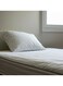 Design 2-Piece Hometex Design Flat Sheet Set Single White - 1 Flat Sheet (150x260cm) + 1 Pillow Cover (50x75cm)