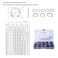 260 PCS Car C Shape Circlip Snap Ring Assortment Retaining Rings
