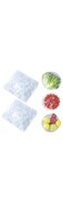 ECVV 200 Pieces Fresh Keeping Bags Plastic Food Storage Covers,Elastic Sealing Bowl Lids,Adjustable Wrap Bowl Covers for Family Kitchen Outdoor Picnic