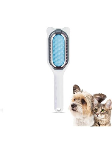 NALACAL Pet Knots Remover, Reusable Cat and Dog Hair Remover, Cat Brush 4 in 1 Universal Pet Hair Remover for Pet Hair Cleaning and Grooming,Remove Rough Fur,Blue