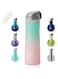 FEIJIAN FJbottle Sports Water Bottles with Straw, 20 oz Double Wall Vacuum Insulated Stainless Steel Bottle Keeps Hot and Cold, With Cleaning Brush, Perfect Gifts for Girl and Lady, Tiffany Pink