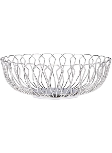 Regent stainless steel round spoke basket - 21 cm - silver