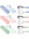 Set with Case Toddler Utensils, Toddler Forks and Spoons,Stainless Steel Baby Utensils Baby Silverware Set with Storage Box for Safe Dining