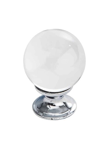 Brass Plated Foggy And Clear Acrylic Knob 4Pcs feature a striking combination of foggy and clear acrylic elements