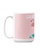 Premium Printed Ceramic Coffee Mug White/Pink 350ml