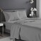 NJ Premium Grey King Bed Sheet Set &ndash; 4 Piece Bed Sheet Set &ndash; King Size 270 cm x 260 cm - Soft Brushed Microfiber Bed Sheets - 40 cm Deep Pockets Sheets Wrinkle Free &amp; Fade Resistant