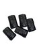 Extra Thick Flat Garbage Bags 5 Rolls Black