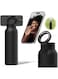 Azonee Insulated Water Bottle Compatible Magnetic Phone Holder, Stainless Steel 24oz Bottle with Mount Keeps Drinks Hot 12H Cold 24H 360&deg; Rotate, Black