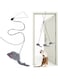 Interactive Cat Feather Toys,Retractable Teaser Toy,Hanging Interactive Toys for Indoor Cats Kitten Play Chase Exercise,Kitten Mental Exercise Toys