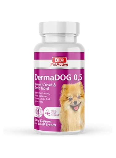 Bio PetActive Dermadog 0.5 Small Breed Garlic and Brewers Yeast Tablet 60 tabs