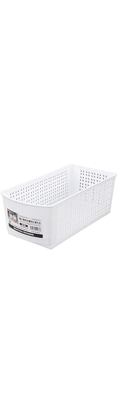 サナダ精工（株） Inomata Hokan-sho Plastic Slim Arrange Basket, White