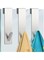 Elvyagod Shower Door Hooks Shower Towel Hangers Over Glass Door Shower Towel Rack Stainless Steel Towel Holder Towel Hanger Hooks for Bathroom Frameless Glass Shower Decor 3 Pieces 5.1 Inches (Silver)