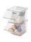ANTOLE Tea Bag Holder,2 Pack Stackable Tea Bag Organizer with Lid,Dustproof Coffee Pod Holder,Multi-Purpose Food Storage Organizer Bins for Sugar Packet,Coffee,in Kitchen,Countertop,Pantry (2 Pack)