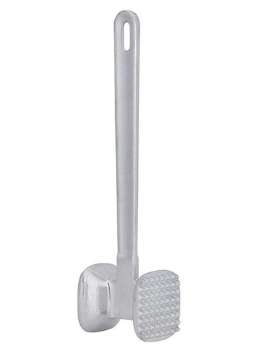 Meat Tenderizer, Aluminium Steak Pounder Hammer RF10774 Ideal for Kitchen &amp; BBQ Meat SILVER