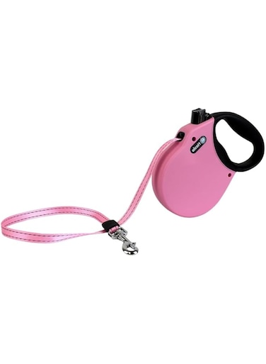 Alcott Essentials Retractable Adventure Leash, Medium, Pink
