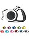 SWIUKPHE Retractable Dog Leash Automatic Telescopic Tractor Dog Tape, Pet Tape 10/16 FT Durable and Convenient, with Non-Slip Handle, Suitable for Small and Medium-Sized Dogs White