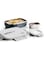 GANESH Stainless Steel Amaze Insulated Lunch Box with 4 Side Lock Lid, 900 ml and Inner Stainless Steel Container, 200 ml Easy to Carry Color May Vary