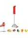 Dreamfarm Smood One-Handed Stainless Steel Spring Coil Vegetable and Potato Masher with Soft Grip and Bowl Scraper, 12-Inch, Easy to Use, Perfect for Mashing and Mixing, Red