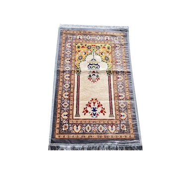 STARGOLD Traditional Turkish Prayer Mat 70x110 cm Large Portable Multicolor Islamic Prayer Rug, Janamaz Sajjadah For Men And Women