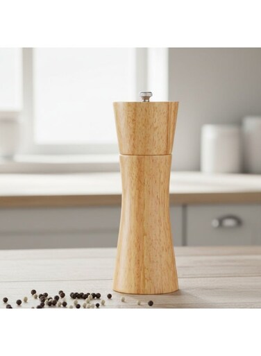 Pepper Mill Rubber Wood Body with Ceramic Grinder 15cm, Rook Stylish