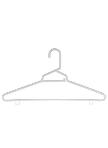 White Hanger Set - 18PCS Non-Slip Straight Clothes Hangers