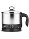 Pigeon Kessel Multipurpose Kettle (12173) 1.2 litres with Stainless Steel Body, used for boiling Water and milk, Tea, Coffee, Oats, Noodles, Soup etc. 600 Watt (Black &amp; Silver)