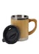 Eco-Friendly Bamboo &amp; Stainless Steel Travel Mug: Lightweight &amp; Insulated