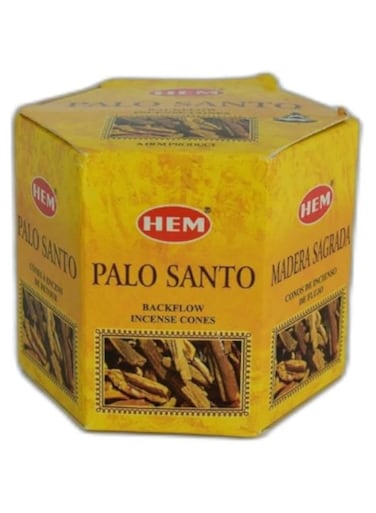 HEM - Backflow Incense Cones - Hand Crafted in India (Palo Santo)