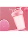 Sports Water Bottle 400 ml Capacity, BPA-Free Protein Shaker Cup, Dishwasher Safe Sports Supplements Shakers, Multi-Function Leakproof Durable Shake Blender Cup with Snap-Fasten Cap, Pink