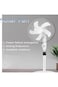 Dx2606 Rechargeable Solar Fan With Led And 5000mah Battery