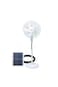 Dx2606 Rechargeable Solar Fan With Led And 5000mah Battery