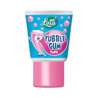 Lutti Tubble Gum Tutti Frutti Bubble Gum Tube, 35g