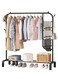 Durable Clothes Rail Clothes Rack with Clothes Rail and Storage Compartment Freestanding Hanger