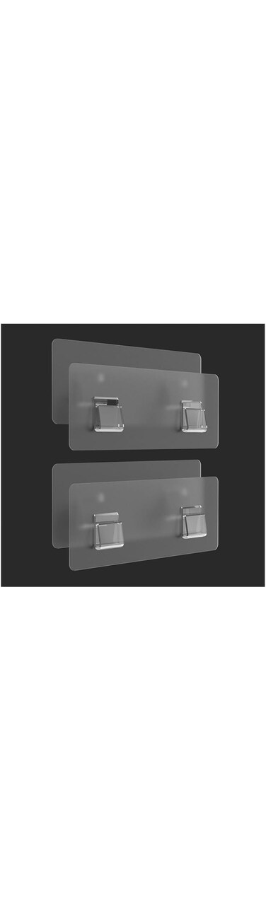 Tazweeq 2 Pcs Strong Sticky Waterproof Wall, Adhesive for Shower Caddy Adhesive Replacement Stickers Sticky Pads, No-Trace Wall Stick Adhesives Strip for The Bathroom Shelf