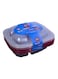 Pack Of 5 Meal Prep Microwave Container With Lids Black/Red/Clear